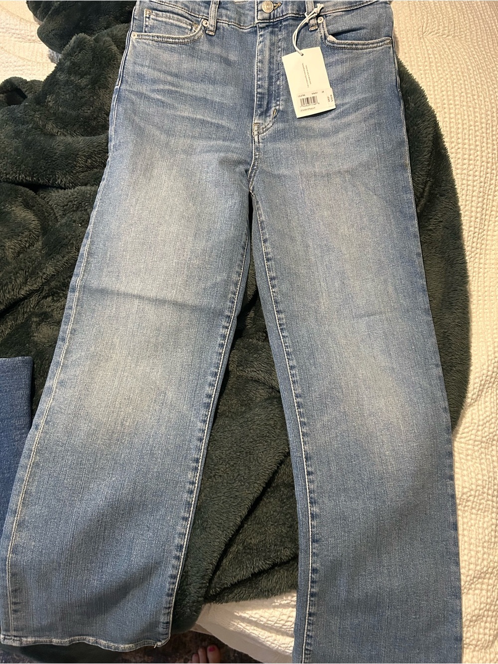 Frame Denim Light Blue Wide-Leg Jeans